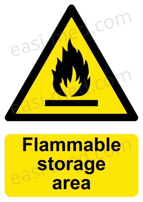 Flammable Storage Area Sign | A5, A4, A3 | Easi-Signs