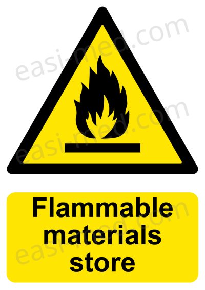 CA-FIRE-PORT-001-17-WM-1.jpg Flammable Materials Store Sign | A5, A4, A3 | Easi-Signs
