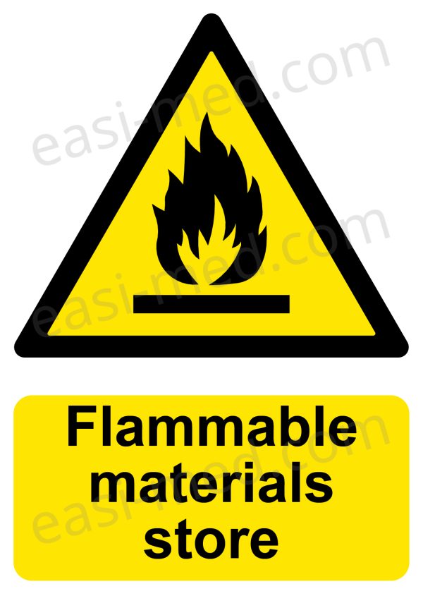 Flammable Materials Store Sign | A5, A4, A3 | Easi-Signs