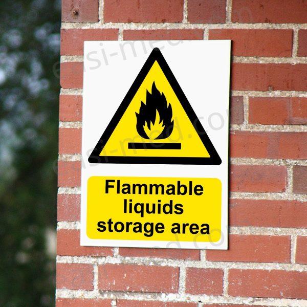 Flammable Liquids Storage Area Sign | A5, A4, A3 | Easi-Signs
