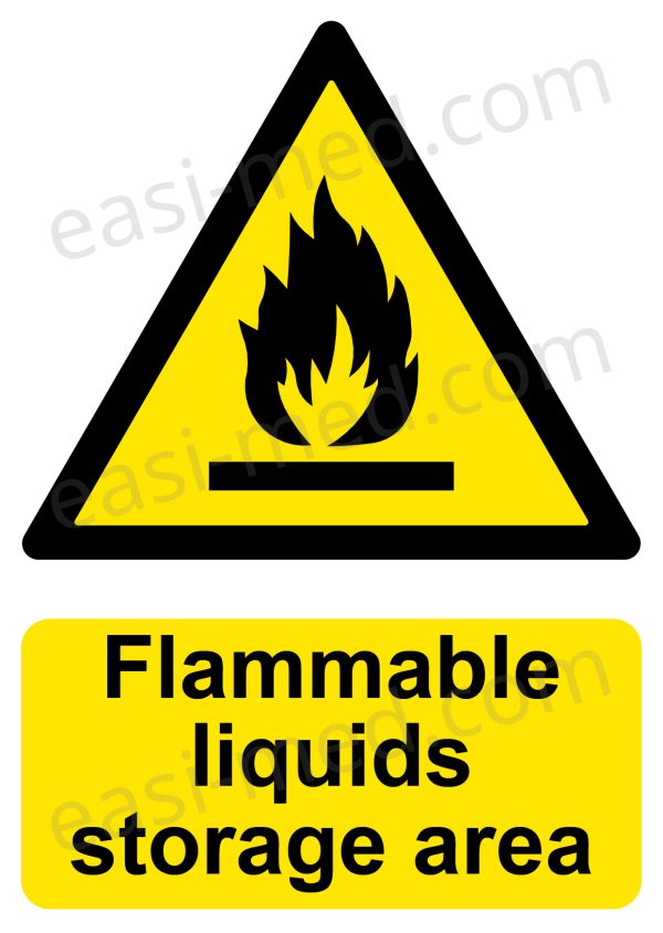 Flammable Liquids Storage Area Sign | A5, A4, A3 | Easi-Signs