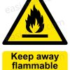 Keep Away Flammable Materials Sign | A5, A4, A3 | Easi-Signs
