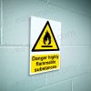 Danger Highly Flammable Substances Sign | A5, A4, A3 | Easi-Signs