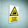 Forklift Trucks Operating Warning Sign - MHE Hazard Notice | A5, A4, A3 | Easi-Signs