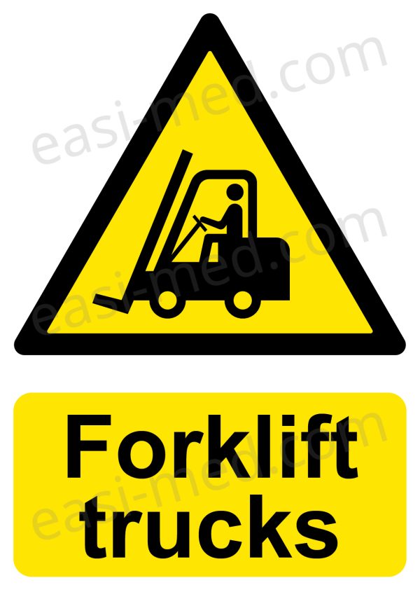 Forklift Trucks Caution Sign - General Vehicle Presence Warning | A5, A4, A3 | Easi-Signs