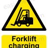 Forklift Charging Area Sign - Battery & Electric Hazard Warning | A5, A4, A3 | Easi-Signs