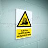 Caution Forklift Trucks and Pedestrians Sign - Shared Traffic Route Warning | A5, A4, A3 | Easi-Signs