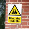 Mind the Forklifts Warning Sign - Immediate MHE Awareness Notice | A5, A4, A3 | Easi-Signs