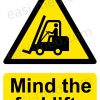 Mind the Forklifts Warning Sign - Immediate MHE Awareness Notice | A5, A4, A3 | Easi-Signs