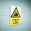Look Out for Forklifts Sign - Pedestrian Hazard Alert | A5, A4, A3 | Easi-Signs