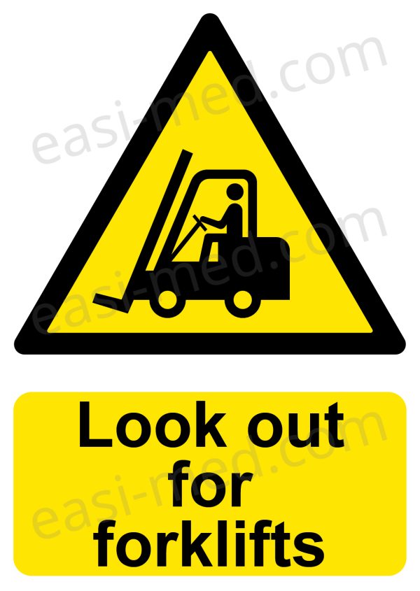 Look Out for Forklifts Sign - Pedestrian Hazard Alert | A5, A4, A3 | Easi-Signs