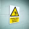 Caution Alarm system in operation Sign - Security & Motion Detection Warning | A5, A4, A3 | Easi-Signs