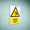 Caution intruder alarm Sign - Electronic Security & Intruder Warning | A5, A4, A3 | Easi-Signs