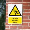 Caution intruder alarm Sign - Electronic Security & Intruder Warning | A5, A4, A3 | Easi-Signs
