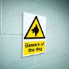 Beware of the Dog Sign - Caution Domestic/Security Animal Warning | A5, A4, A3 | Easi-Signs
