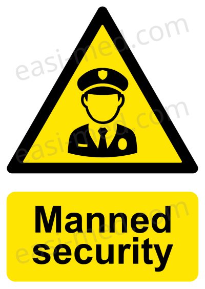 CA-GUARD-PORT-001-08-WM-1.jpg Manned Security Warning Sign - Dedicated Personnel Protection | A5, A4, A3 | Easi-Signs