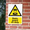 CA-GUARD-PORT-001-09-BRICK-WALL-WM-1.jpg Static Guard on Duty Sign - Fixed Post Manned Security Notice | A5, A4, A3 | Easi-Signs