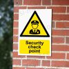 CA-GUARD-PORT-001-10-BRICK-WALL-WM-1.jpg Security Check Point Sign - Mandatory Access Control Notice | A5, A4, A3 | Easi-Signs