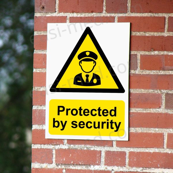 CA-GUARD-PORT-001-14-BRICK-WALL-WM-1.jpg Protected by Security Sign - Total Site Protection Notice | A5, A4, A3 | Easi-Signs