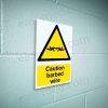 Caution barbed wire Sign - Perimeter Security & Deterrent | A5, A4, A3 | Easi-Signs